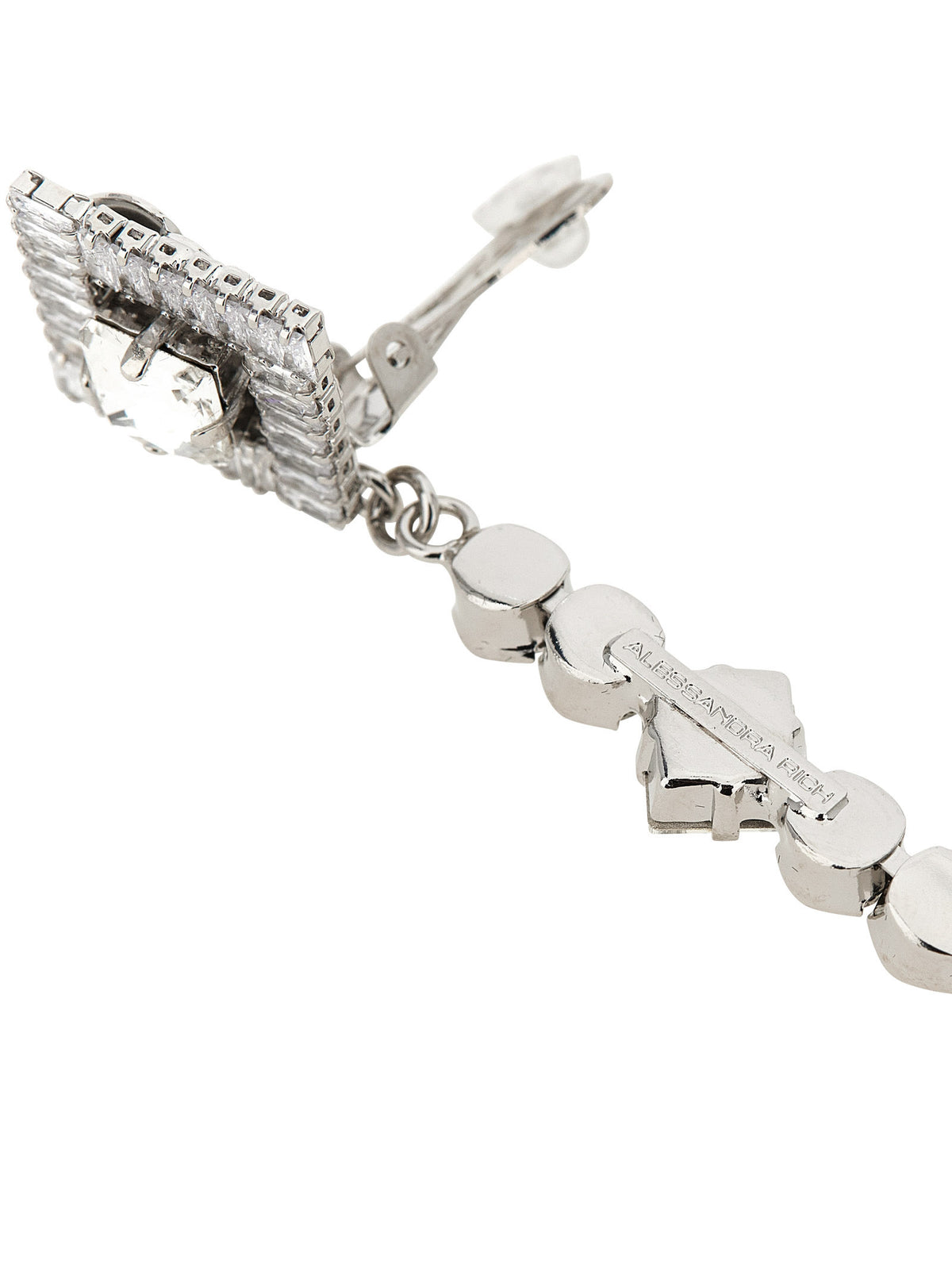 Alessandra Rich Silver Plastic Earrings