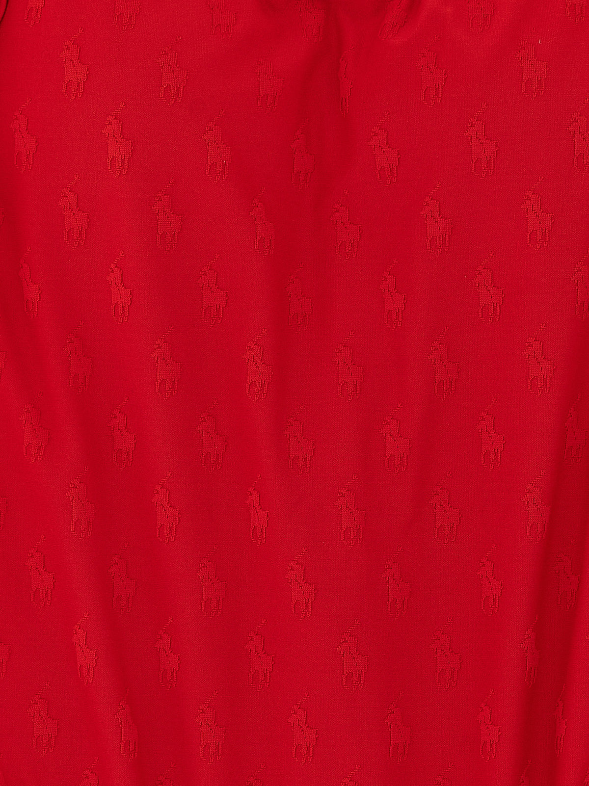 Polo Ralph Lauren Red Recycled Polyester One-Piece Swimsuit