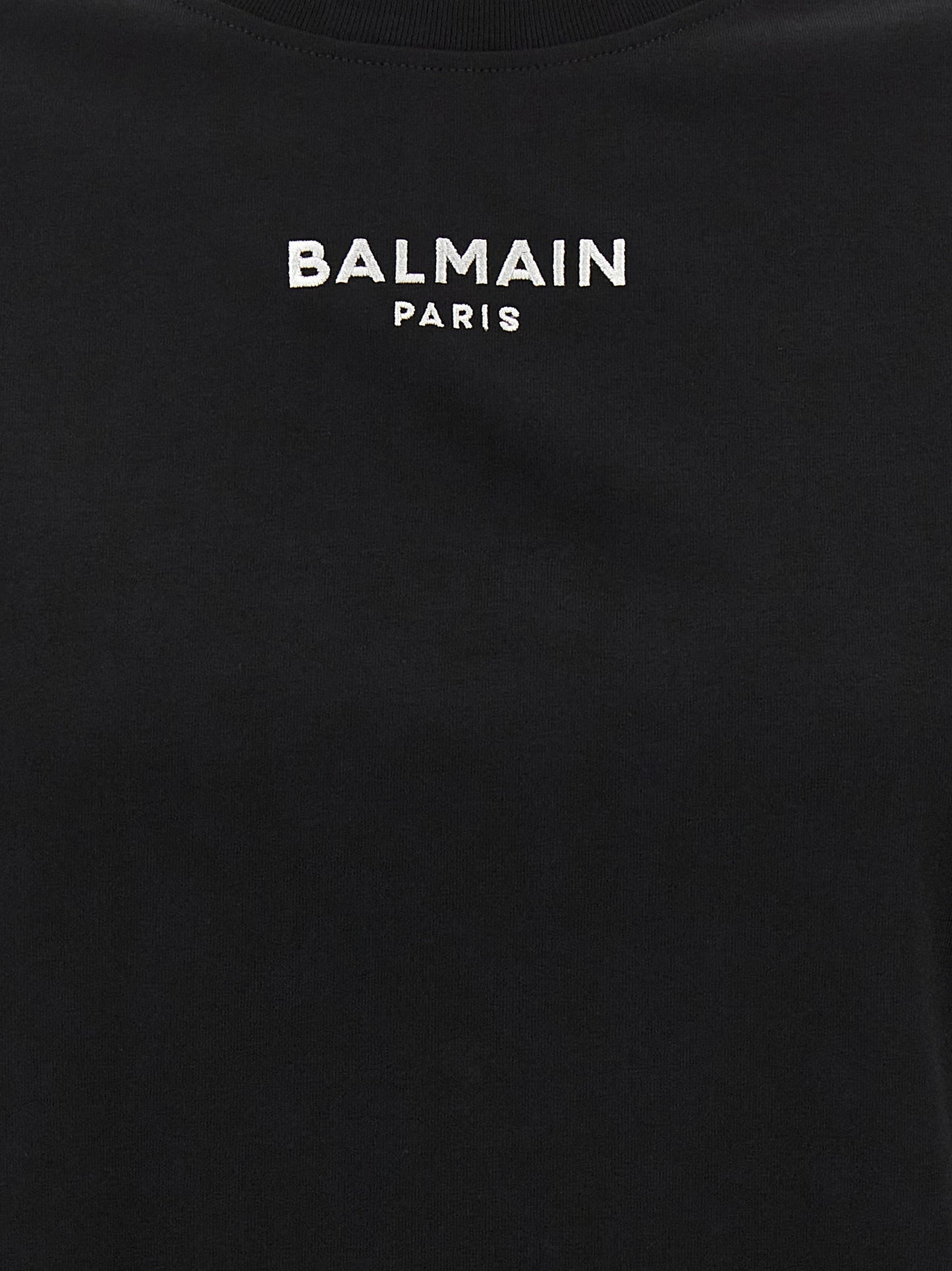 Balmain Black Cotton T-Shirt
