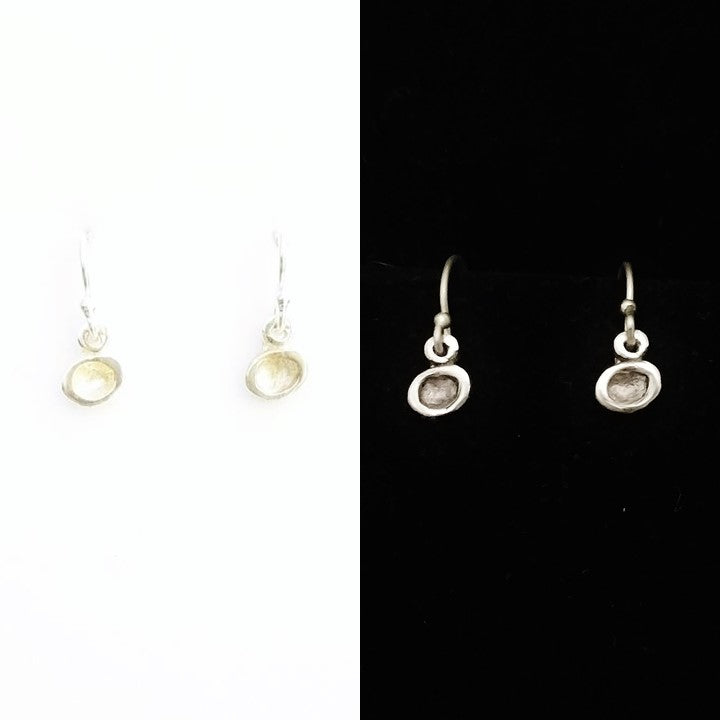 Tiny Droplet Earrings|Sterling Silver