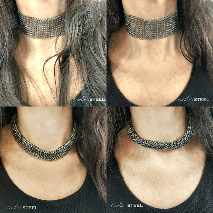 Steel Lace Choker