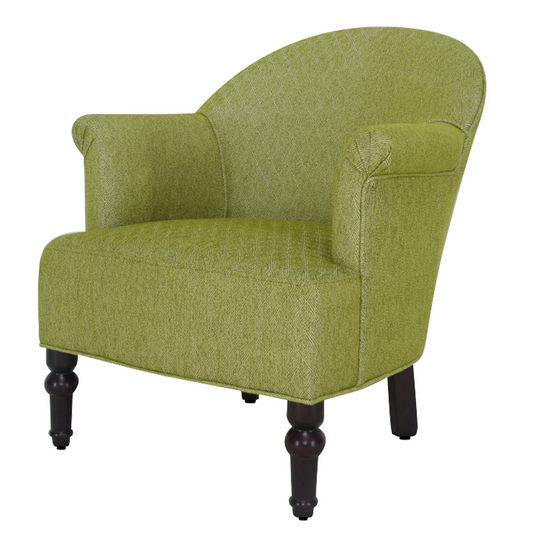 "29"" Green on Green Design Polyester Blend Solid Color Armchair"