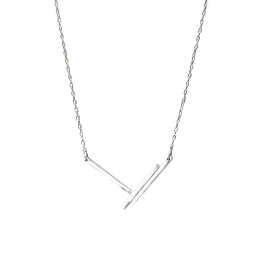 Lines Small Necklace|Sterling Silver