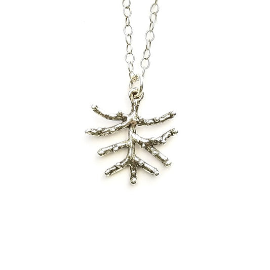 Little Tree Pendant Necklace|Sterling Silver