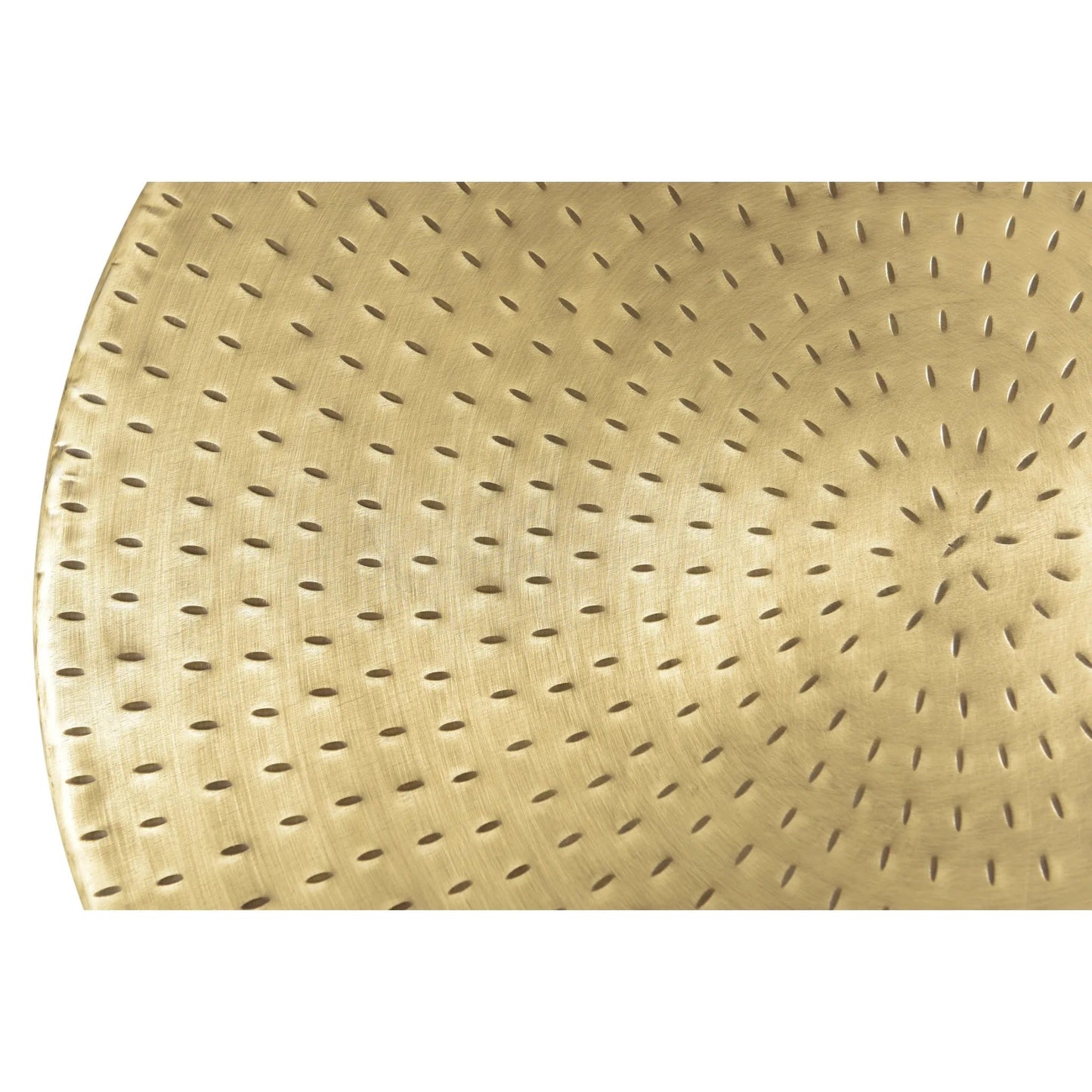 Alevi Drum Gold Iron End Table