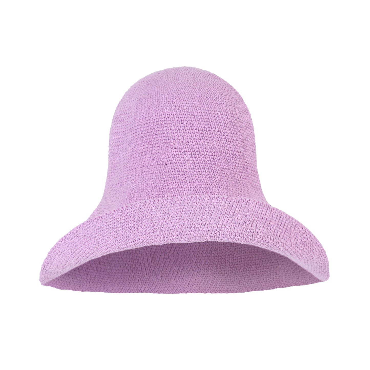 The Bloom Crochet Sun Hat In Lilac Purple
