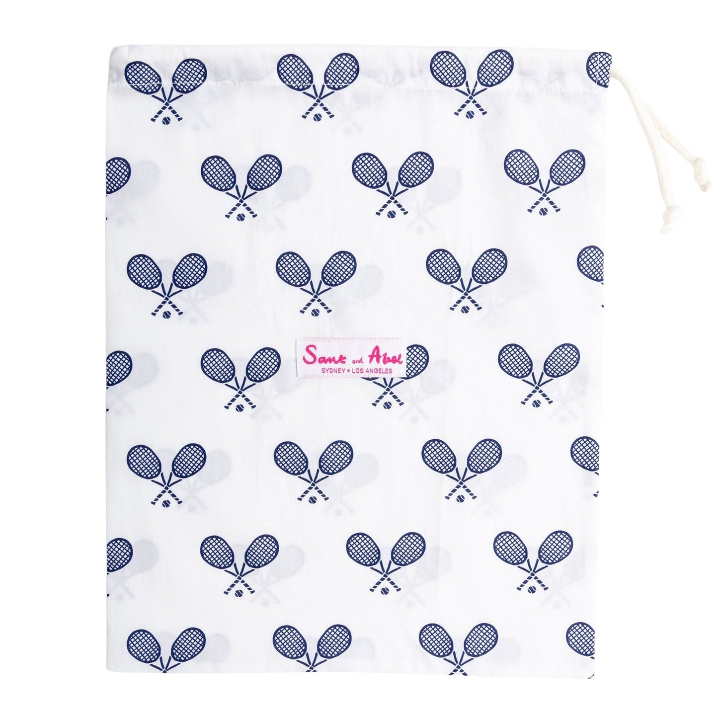 Women's Tennis Navy Night Shirt - Organic Cotton Poplin