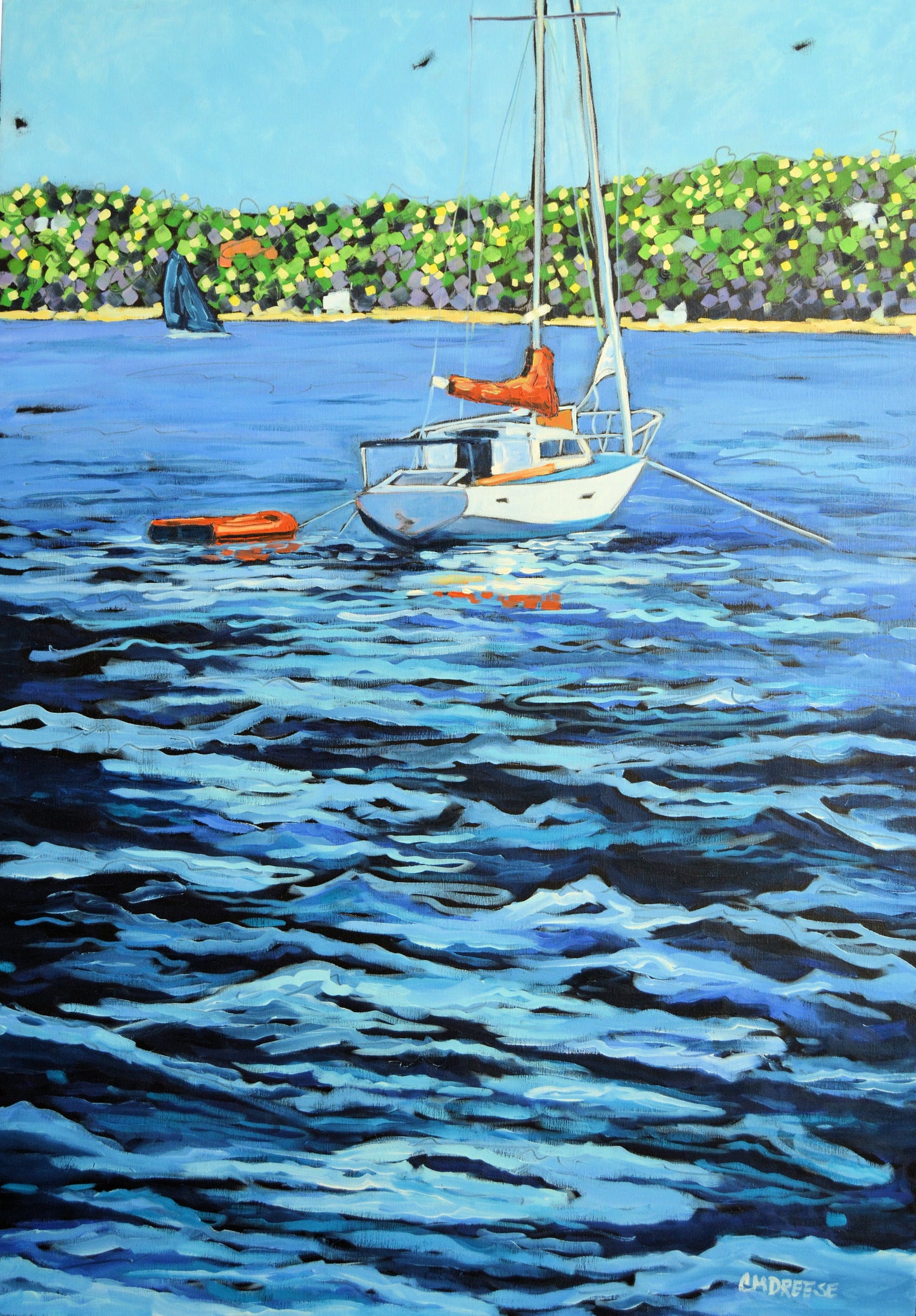 "Anchored" Giclee Print on Paper or Canvas. Michigan Artist Christi Dreese