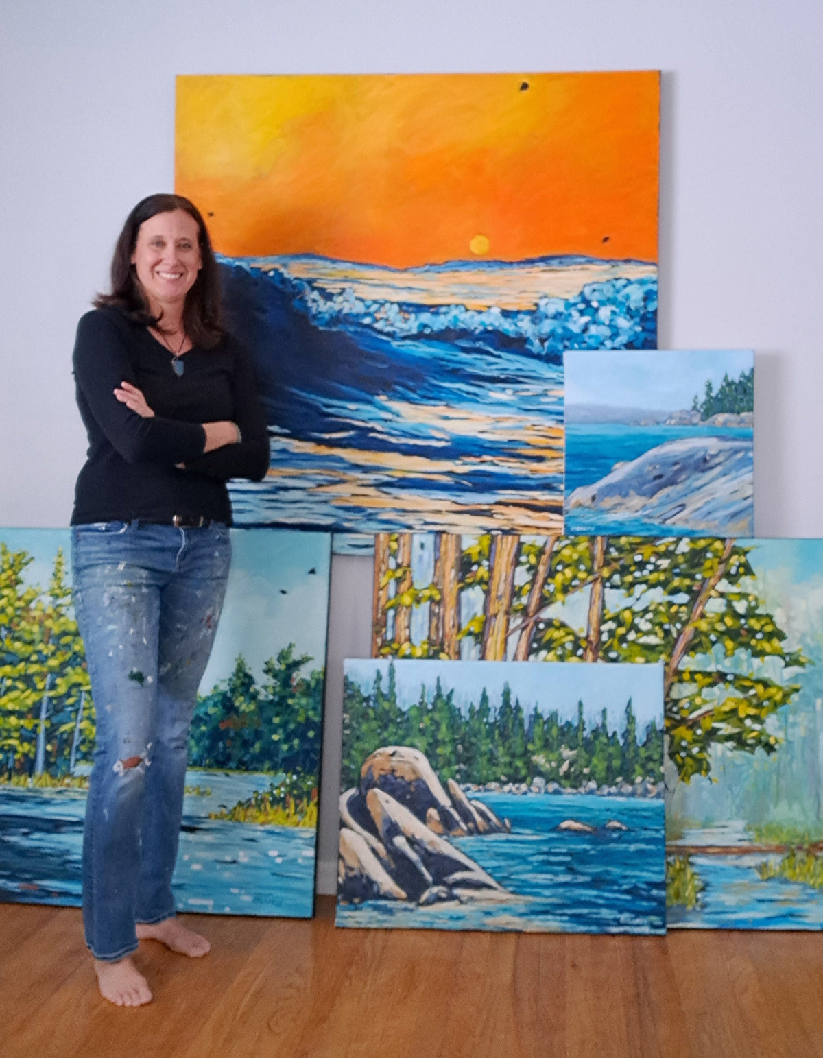 "The Shores of Lake Michigan" — Original Oil Painting on Canvas | Christi Dreese