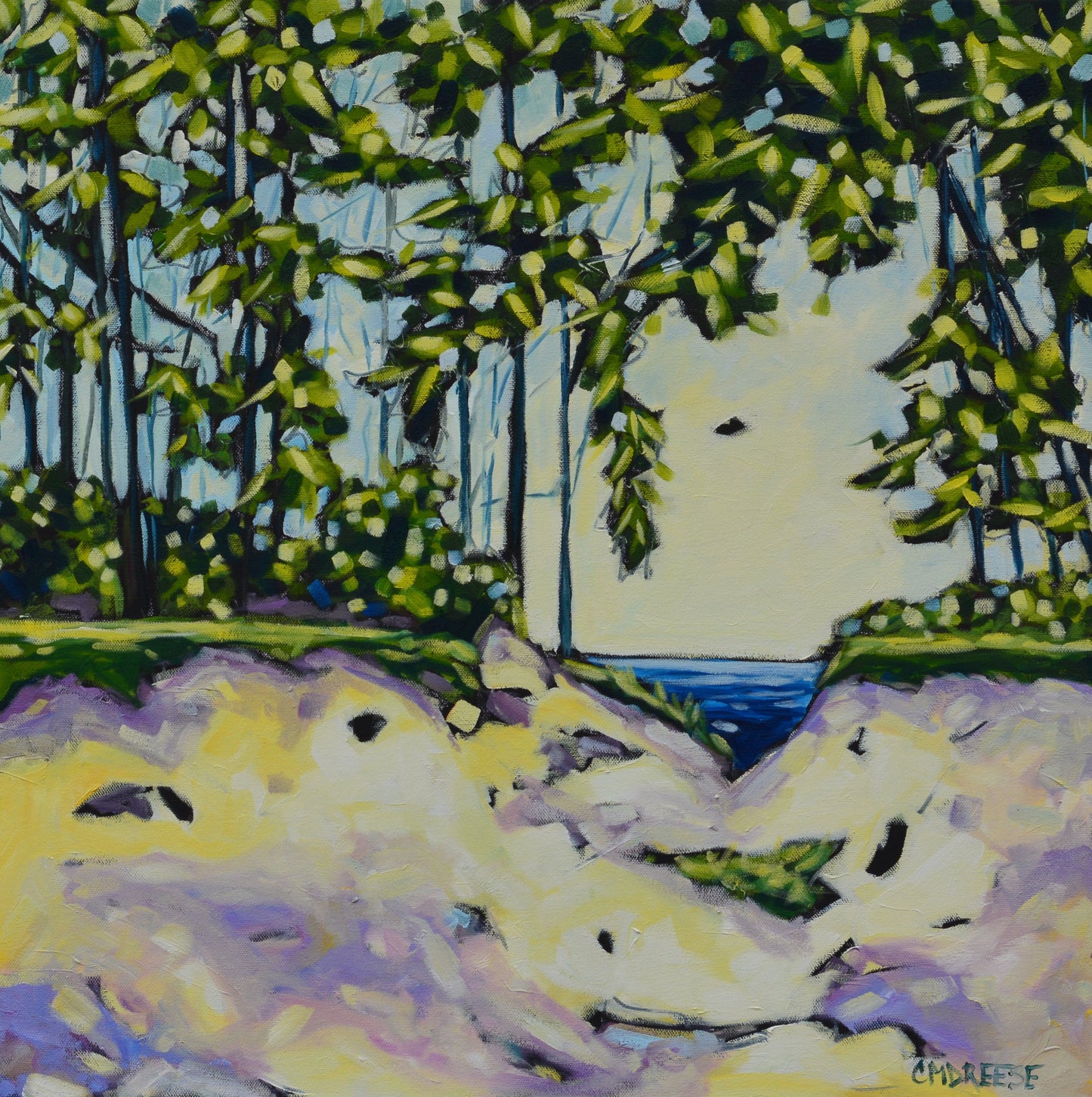 "I Follow My Heart and It Leads Me to the Lake" Giclee Print on Paper or Canvas. Michigan Artist Christi Dreese