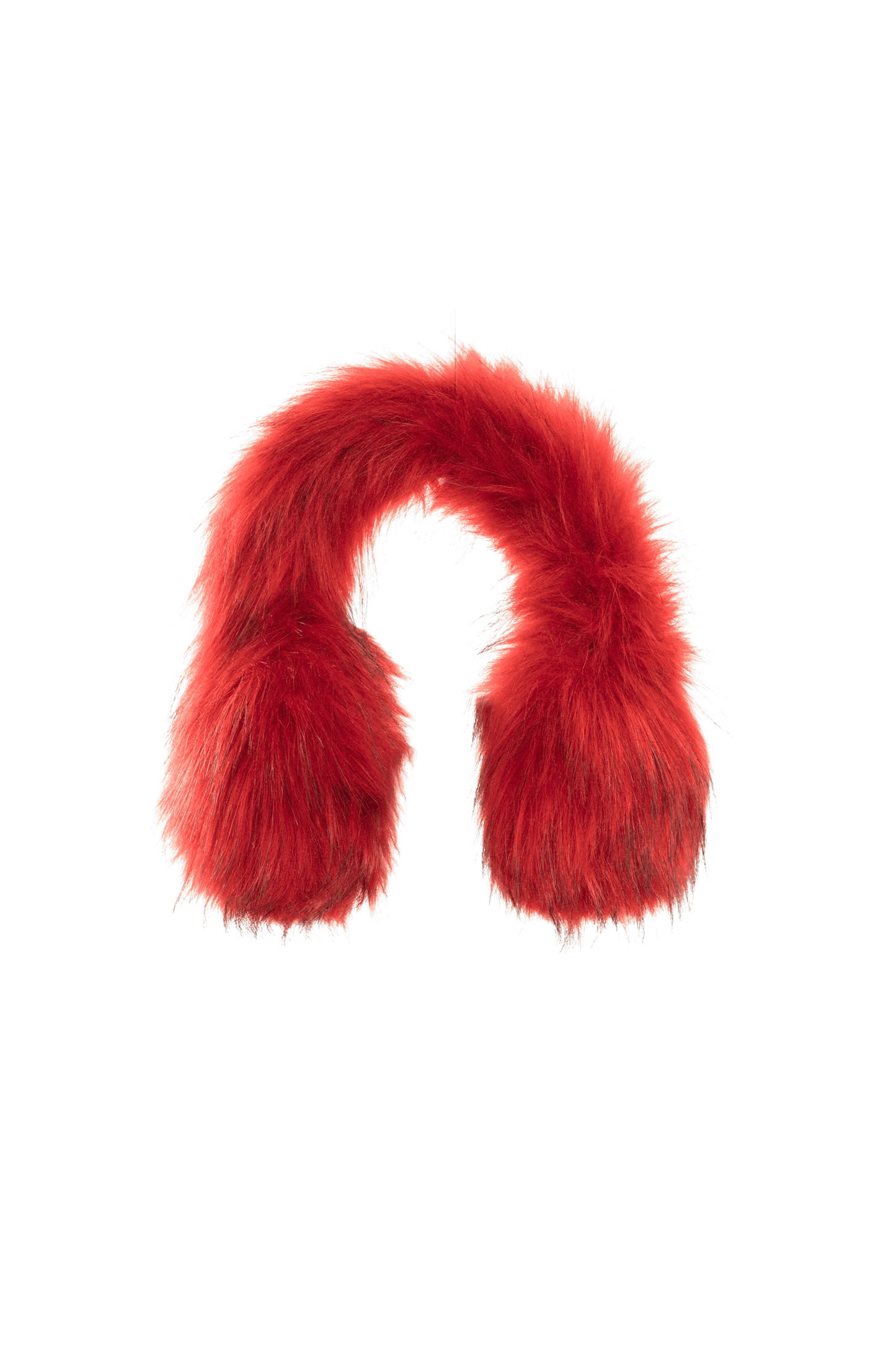 FURRY MUFF RED