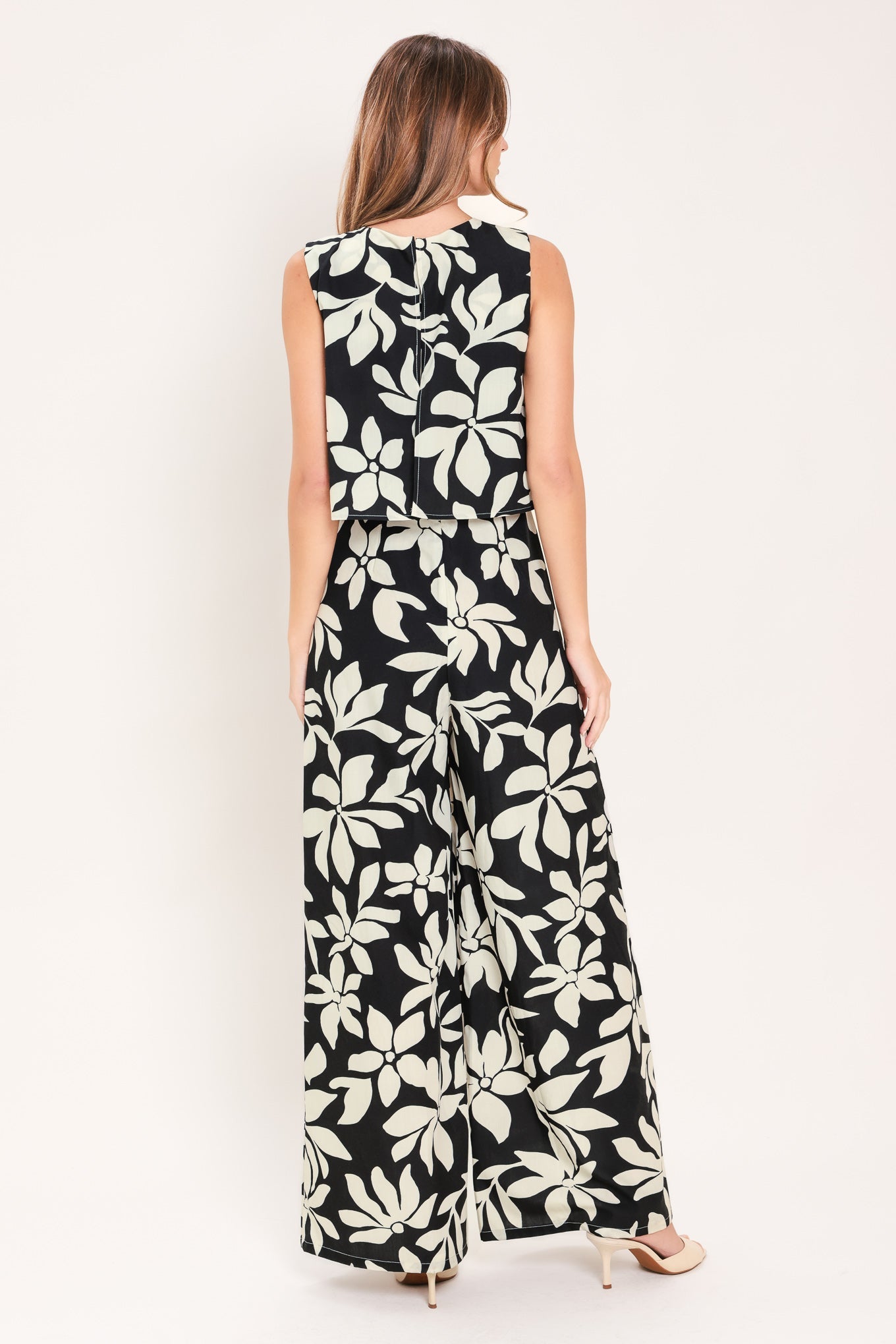 COASTAL NOIR WOVEN JUMPSUIT