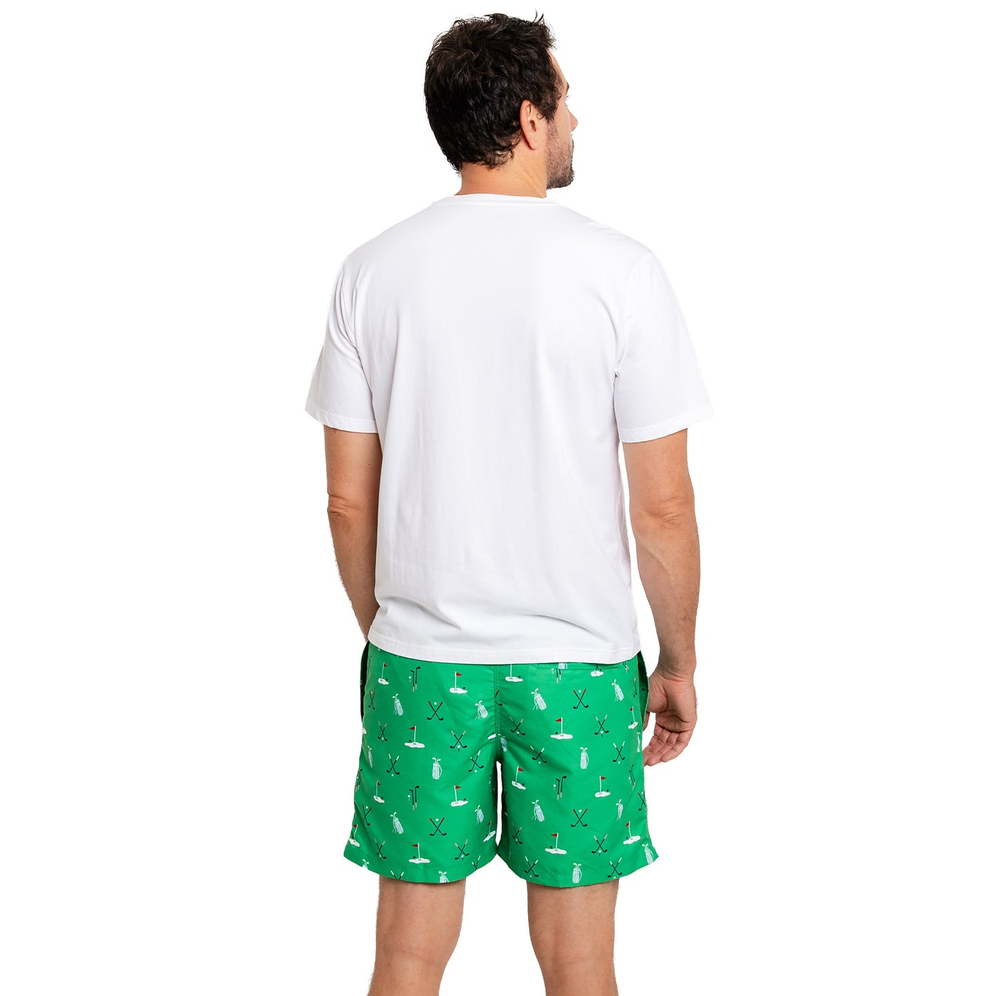 Men's Golf Green Swim Shorts - 5.75" inseam