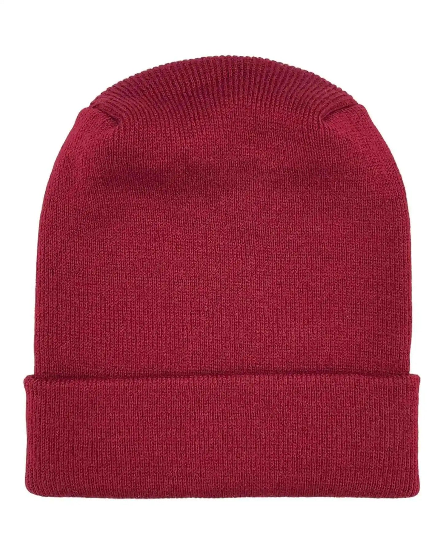 Patented H Stitch Cuffed Beanie, Burnt Maroon