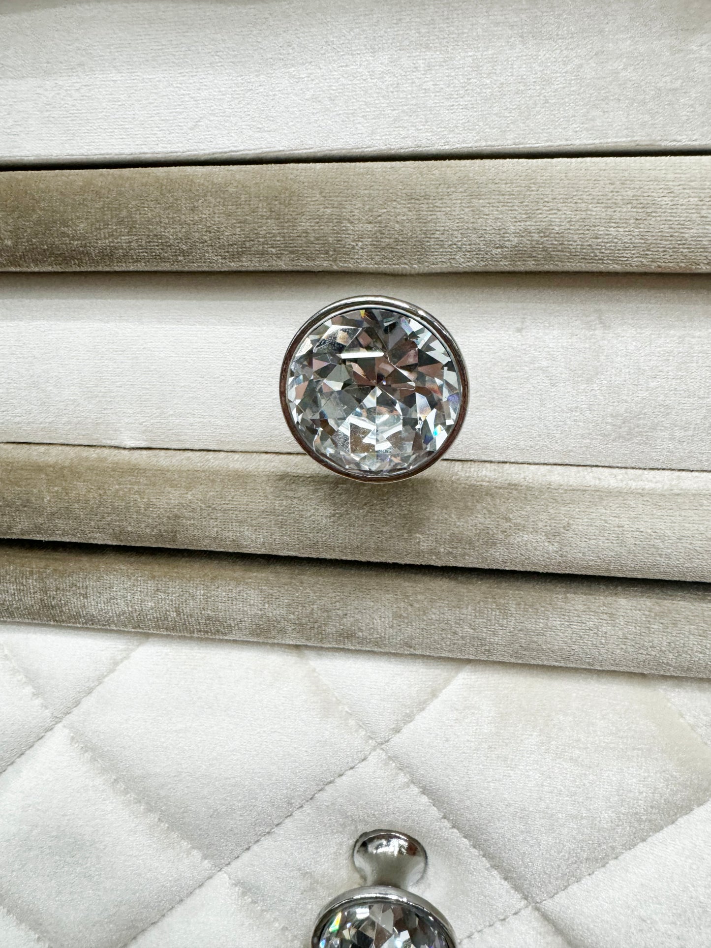 Beige 2-Drawer Nightstand