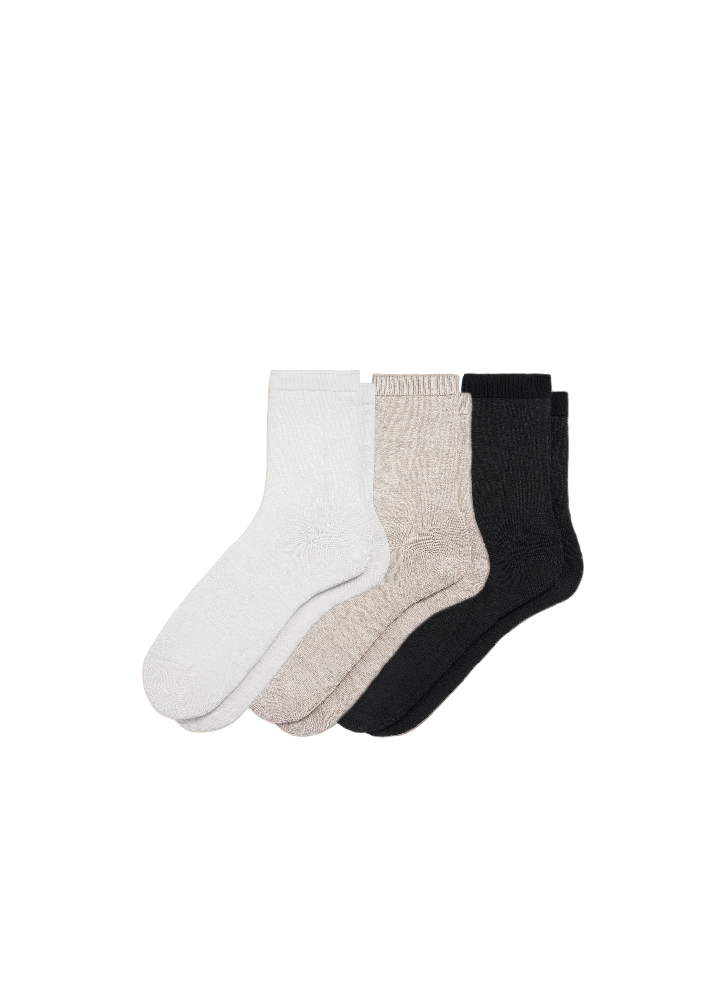 3-Pack Women's Hemp Crew Socks