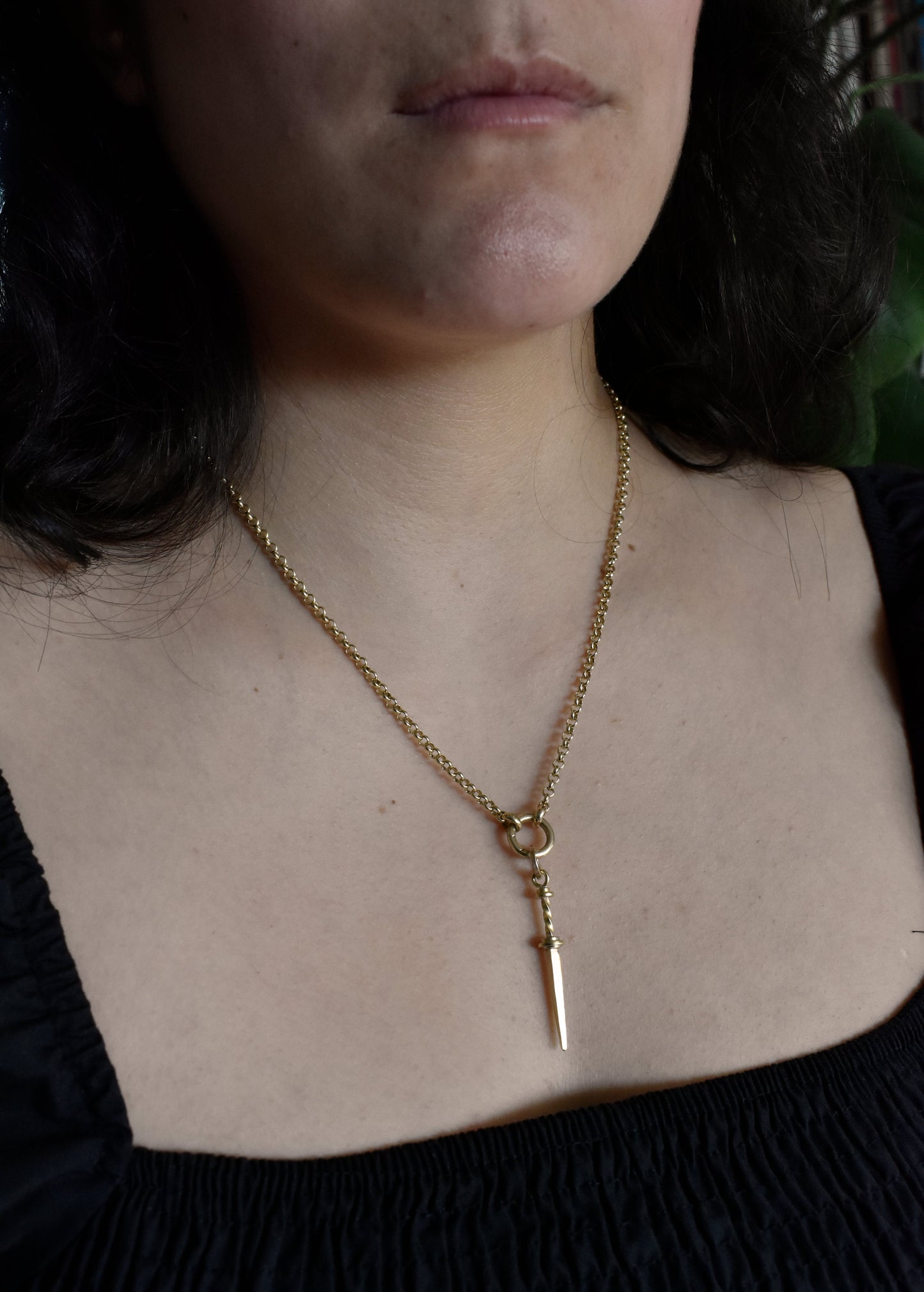 Rondel Dagger Pendant Charm