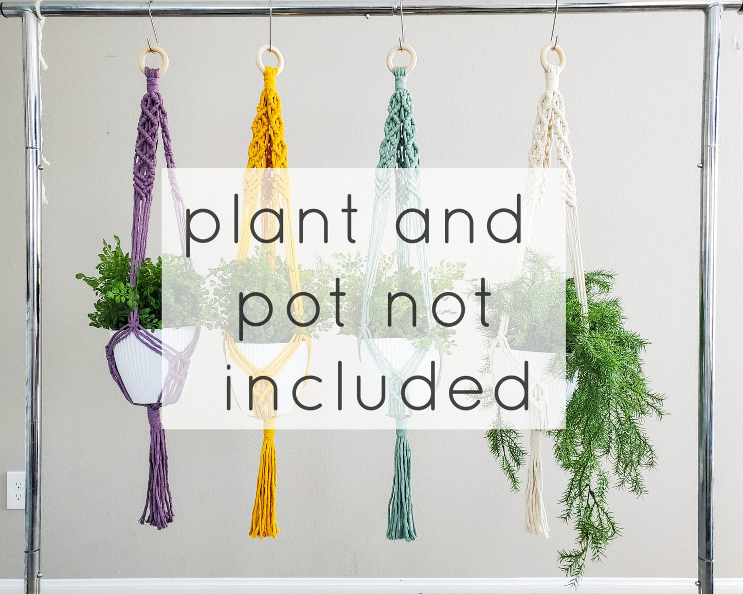 Macrame plant hangers. Ready to ship.