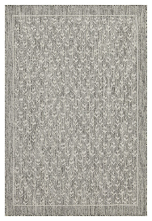 Sunshine GC_HAR2009 Silver 5 ft. 3 in. x 7 ft. 3 in. Indoor/Outdoor Area Rug