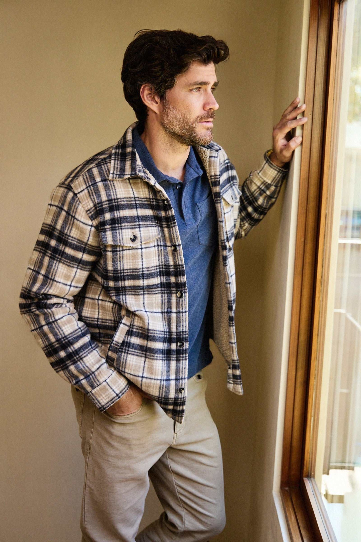 Skip Sherpa Shirt Jacket - Chinchilla