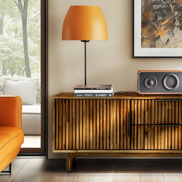 Bosk Wood Fluted TV Stand
