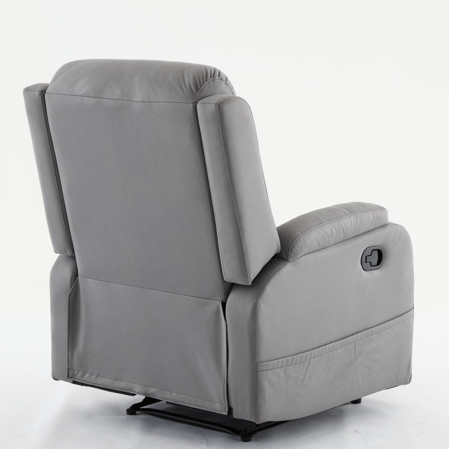 Best Choice Recliner Chair Living Room Reclining Sofa Chair, Home Theater Seating Modern Recliner, Manual Recliner Sofa Chair for Living Room/Office/Apartment, Easy-to-Reach Side Button - Gray