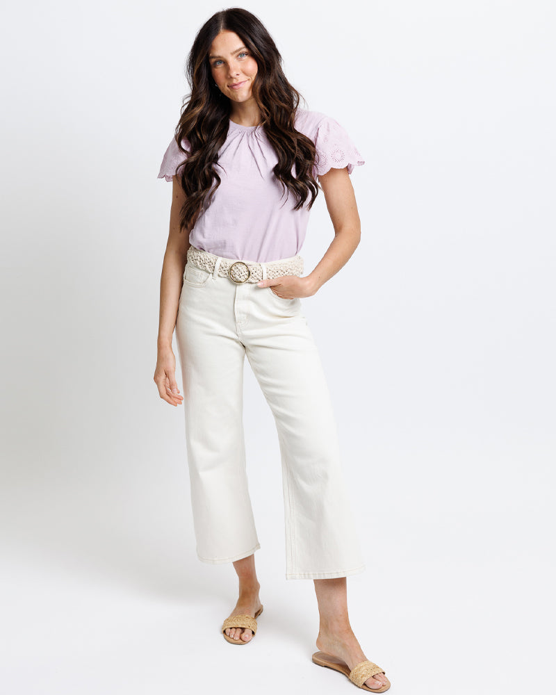 Lovely Eyelet Tee - Final Sale