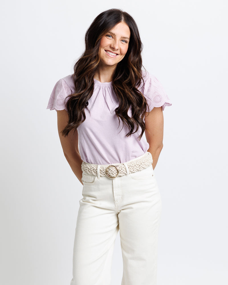 Lovely Eyelet Tee - Final Sale