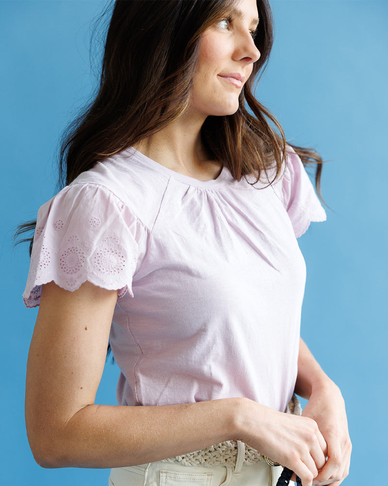 Lovely Eyelet Tee - Final Sale