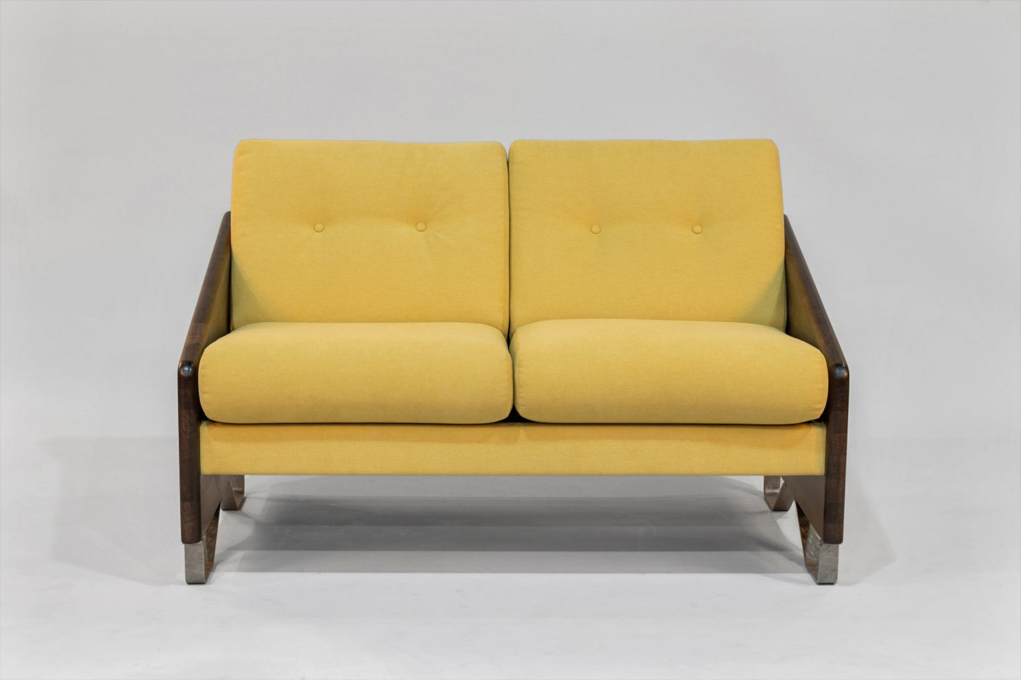 Loveseat – Peyton Mimosa with Zebra Arms (Mocha & Natural)