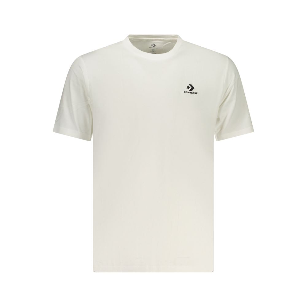 Converse Bianco Cotton Men T-Shirt