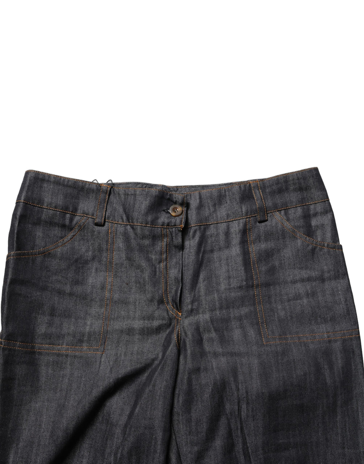 BENCIVENGA Black Cotton Mid Waist Skinny Denim Trouser Jeans