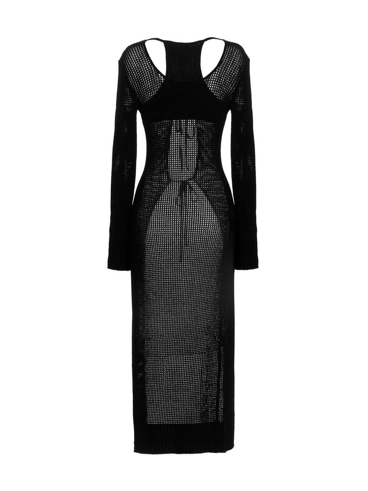 ANDREĀDAMO Black Viscose Cardigan