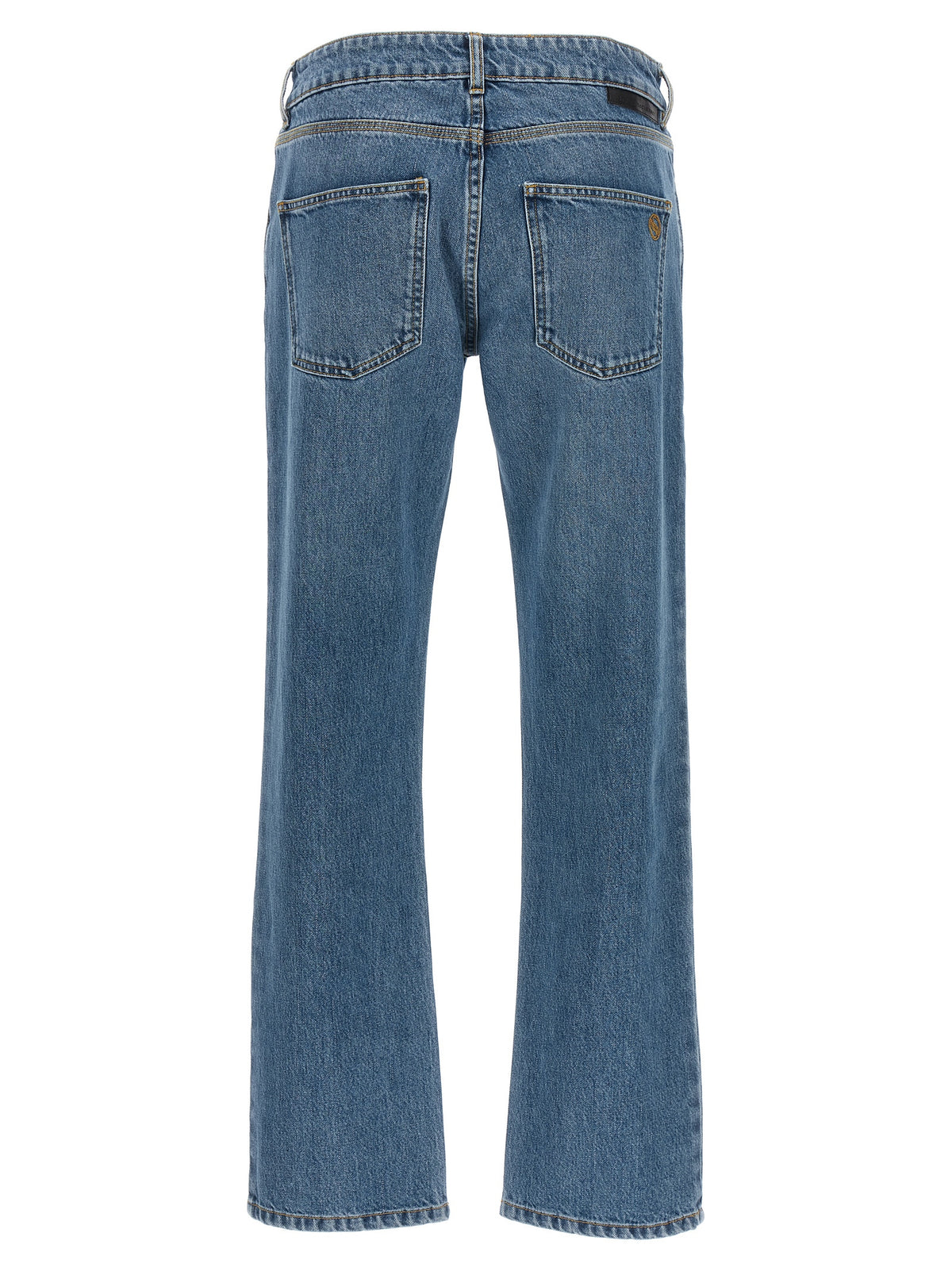 Stella McCartney Blue Cotton Cropped Jeans
