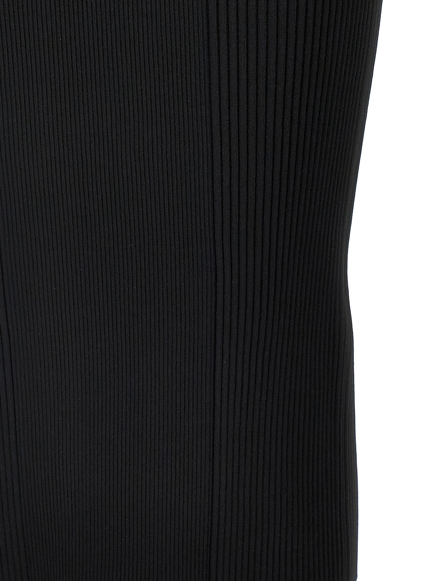 Alexander McQueen Black Viscose Midi Dress