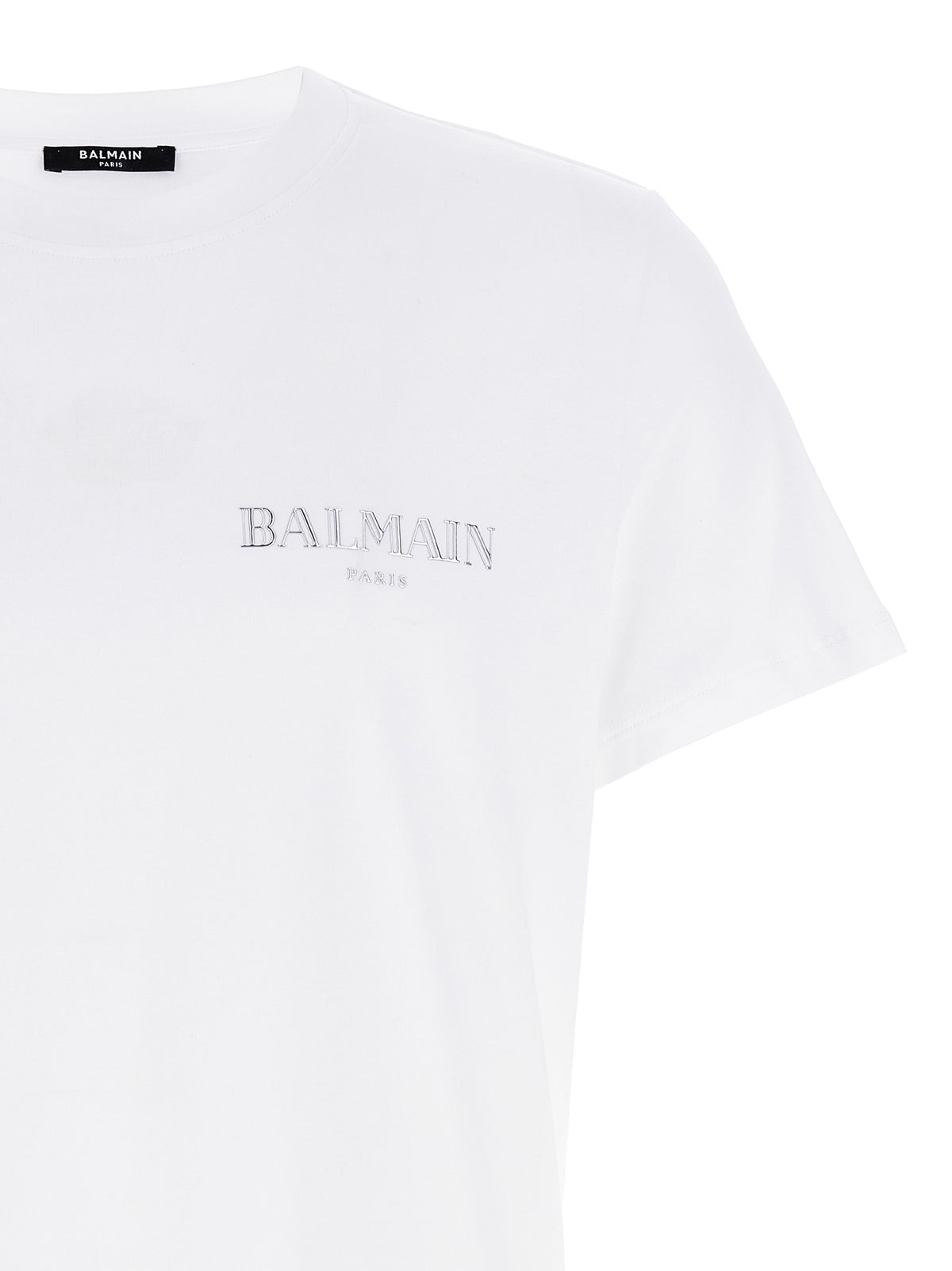 Balmain White Organic Cotton T-Shirt