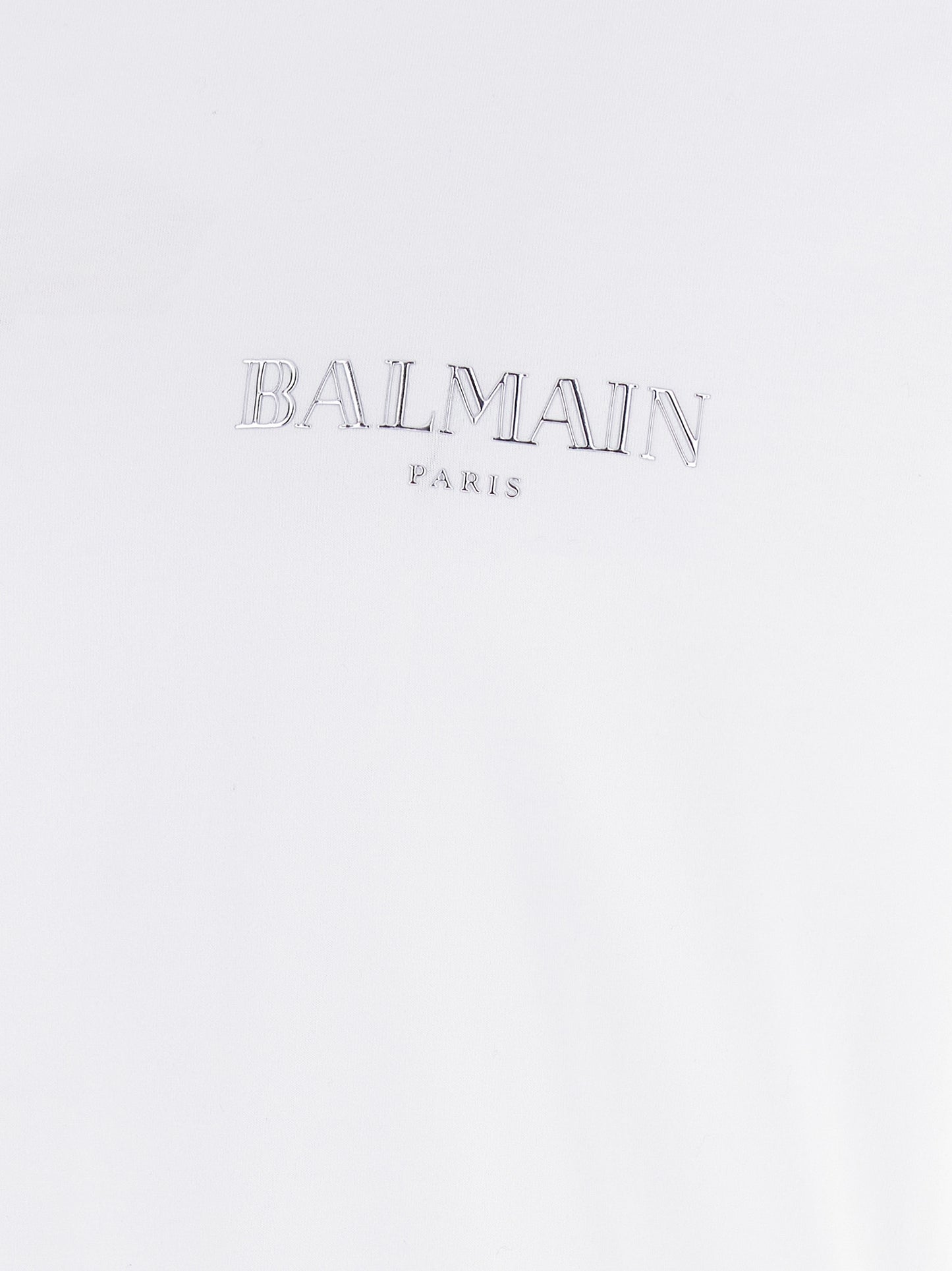 Balmain White Organic Cotton T-Shirt