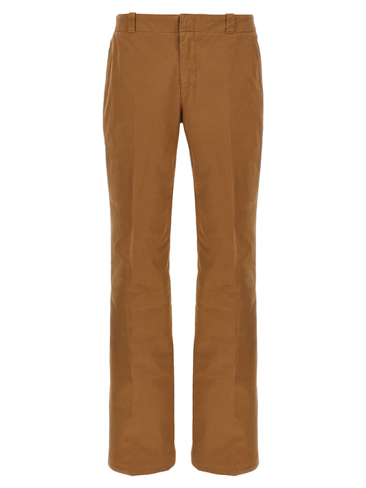 Alexander McQueen Brown Cotton Chino Pants