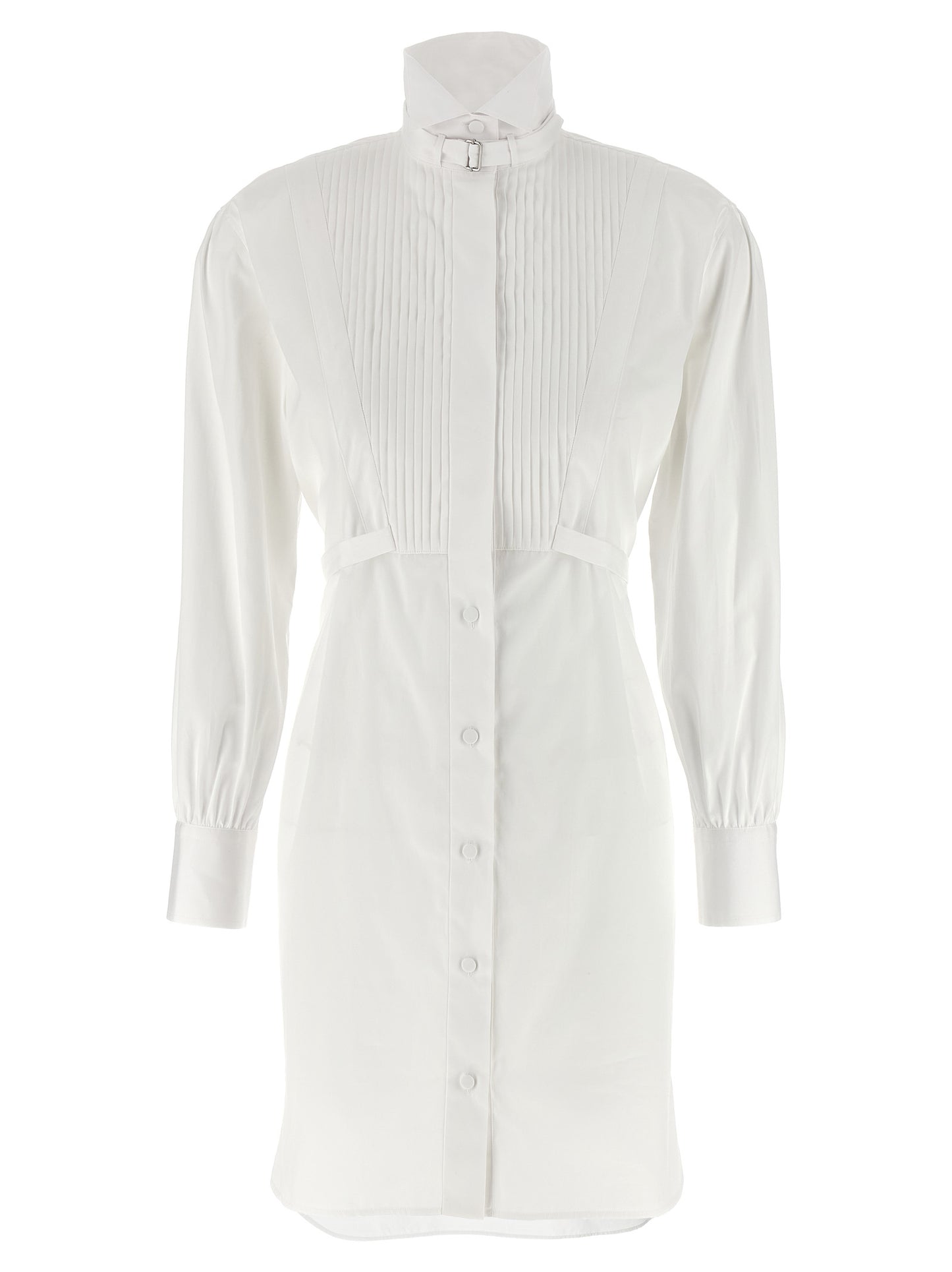 Alexander McQueen White Cotton Midi Dress