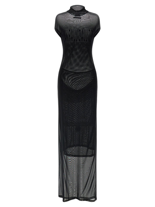 Jean Paul Gaultier Black Polyamide Long Dress