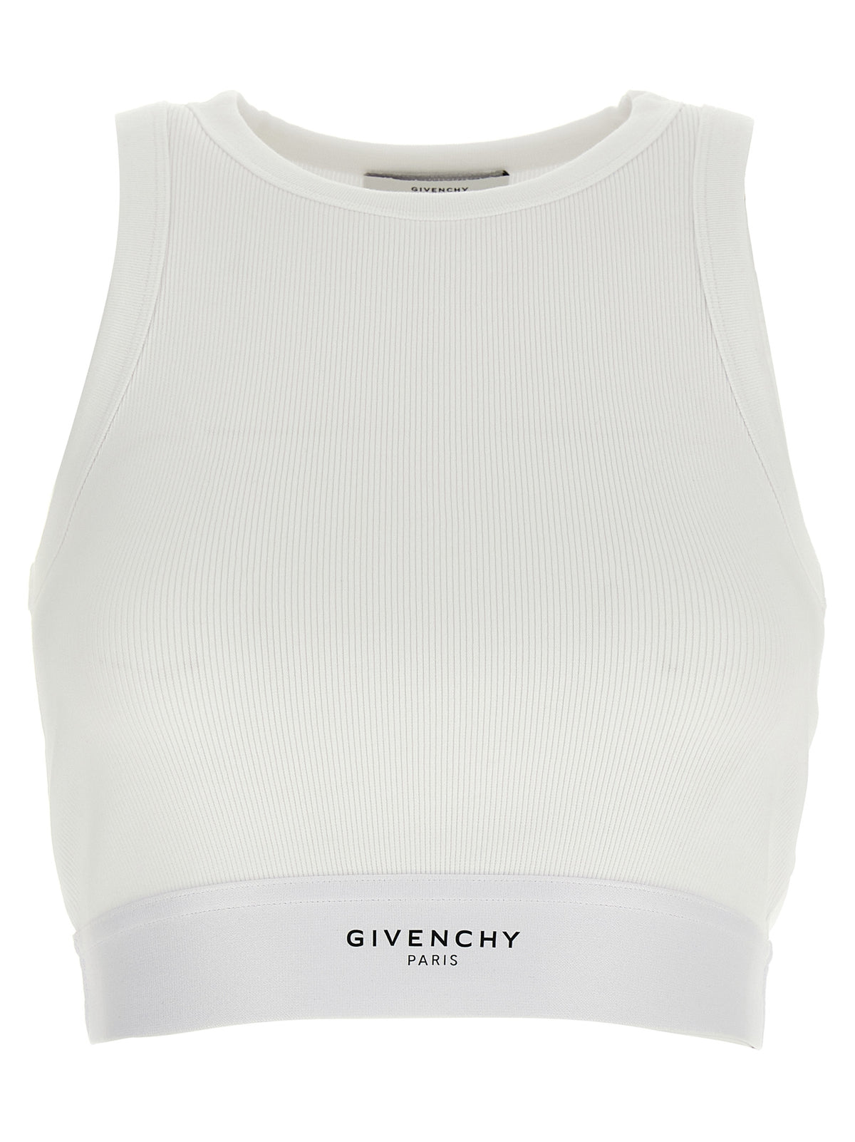 Givenchy White Cotton Tank Tops