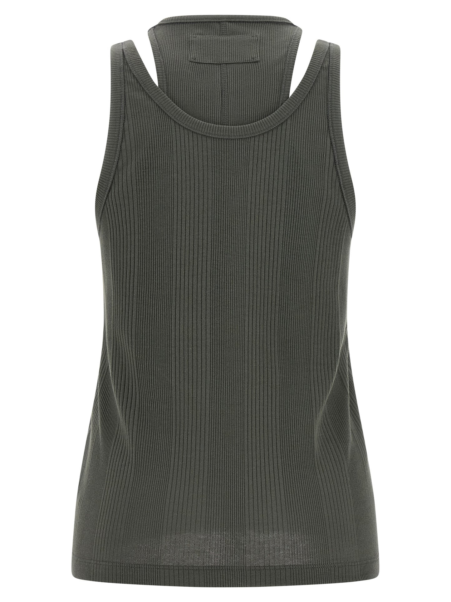 Armarium Gray Cotton Sleeveles T-Shirt