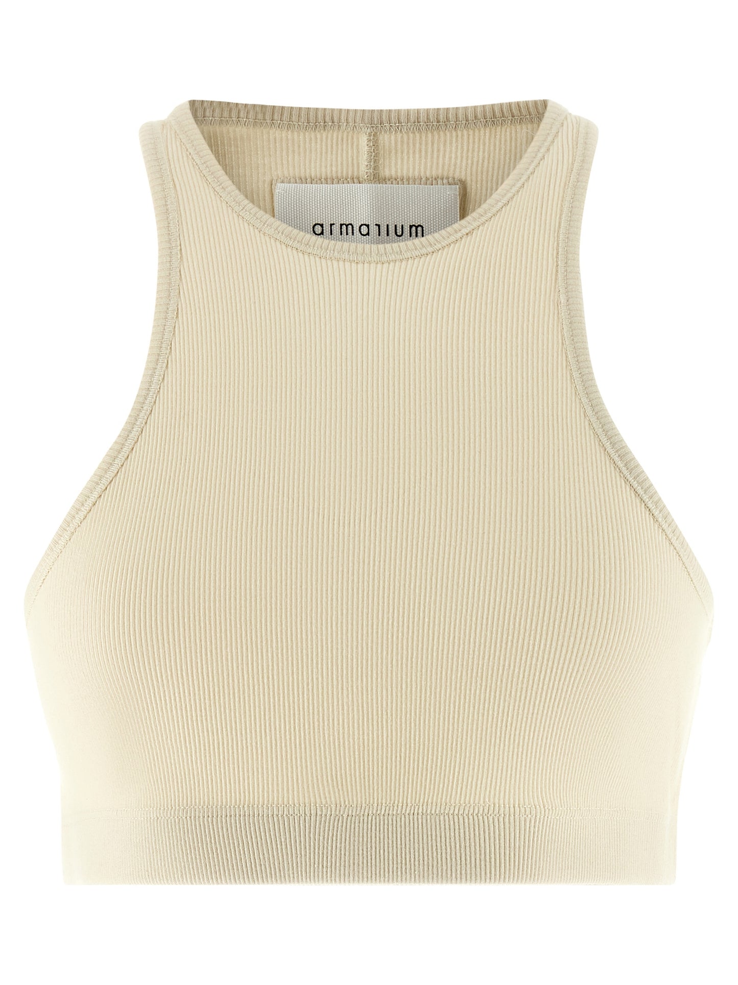 Armarium White Cotton Sleeveles T-Shirt