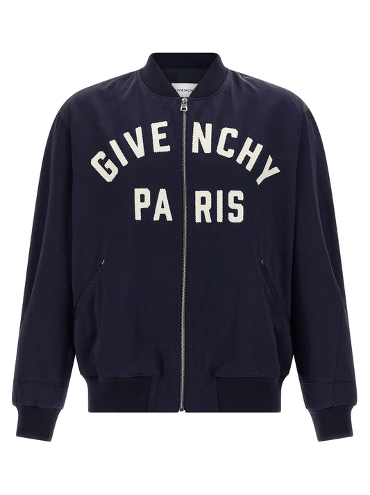 Givenchy Blue Cotton Bomber