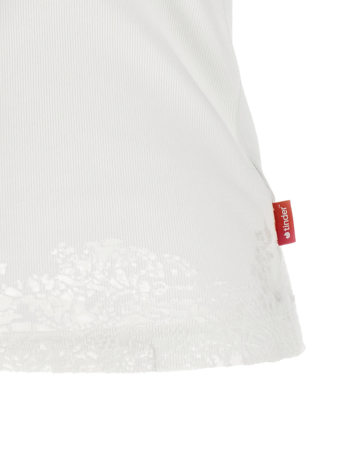 Diesel White Cotton Tank Tops