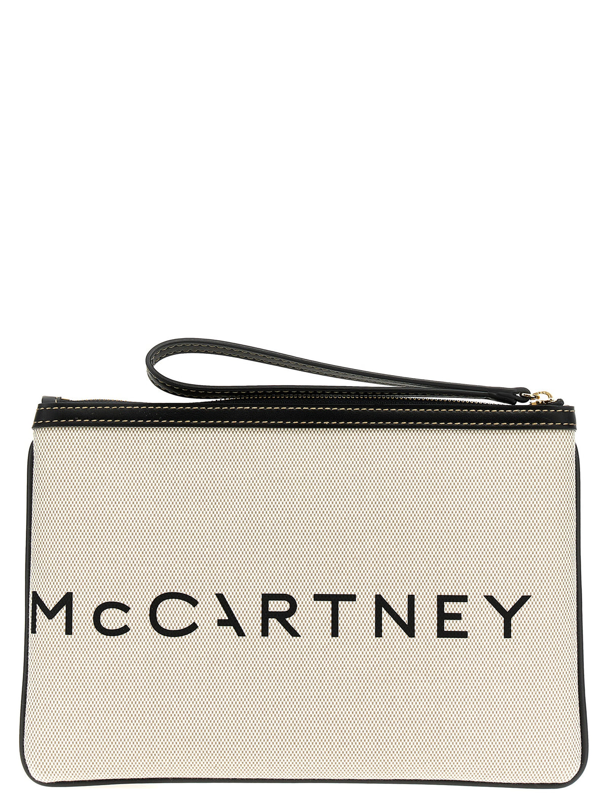 Stella McCartney Beige Cotton Clutch Bag
