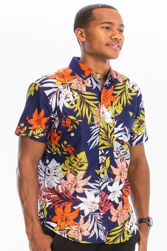 HAWAIIAN BUTTON DOWN SHIRT