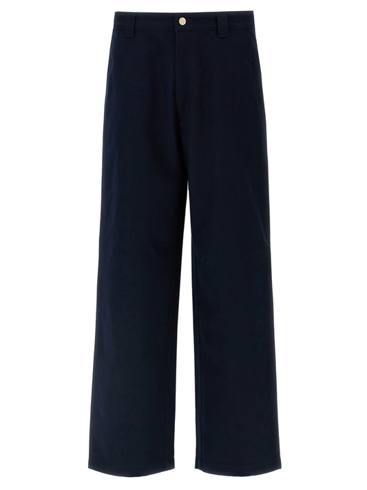 Gucci Blue Cotton Casual Pants