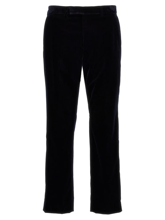 Gucci Blue Cotton Casual Pants