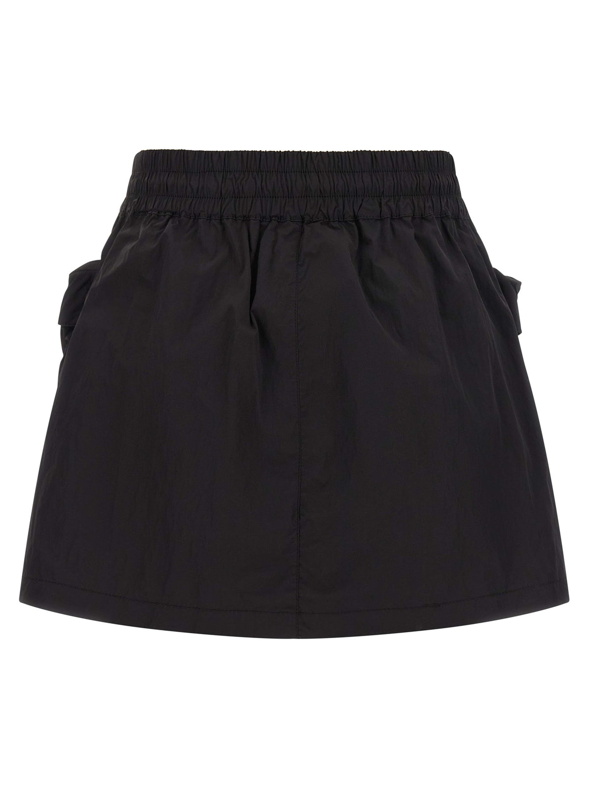 Diesel Black Polyamide Long Skirt